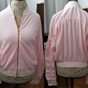 Juicy Couture Black Label Pink Velour Jacket